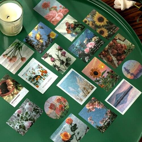 100 pcs/bag Vintage Time Travel Memory Journal Decorative Washi Stickers Scrapbooking Stick Label Diary Album Stickers