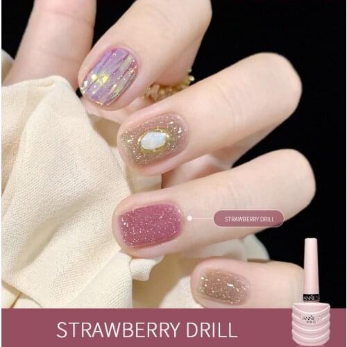 12 colors Diamond Nail Polish Glue 2021 New Nail Art Crystal Diamond Non-toxic Lasting Bright Fine Glitter Nail Art Glue TSLM1