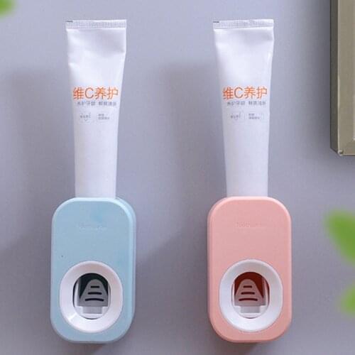 Automatic Toothpaste Dispenser Squeezing Wall Mounted Toothpaste Rack Without Punching Tooth paste Squeezer Bathroom Accessories
