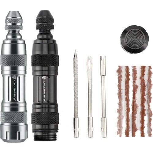 Tubeless MTB Bike Tyre Puncture Repair Kit Portable Cycling Puncture Repair Tool Maintenance Set Puncture Sealant Rubber Strips