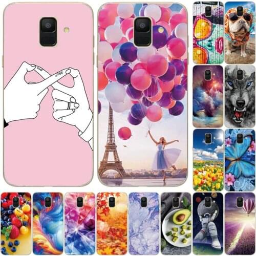 For Samsung Galaxy A6 2018 mobile phone case SIM SM A600 A600F for Samsung A6 plus 2018 A605 A605F phone case protective case