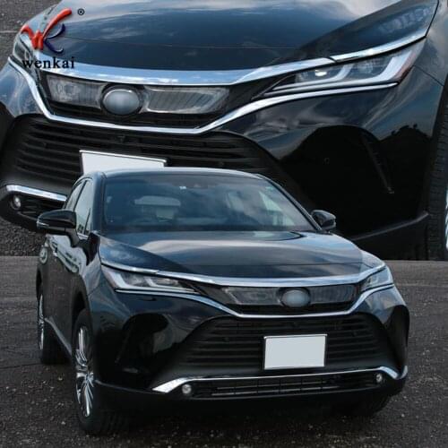 For Toyota Harrier Venza XU80 Engine Hood Cover Trim Molding Garnish Car Accessories 3PCS/Set ABS