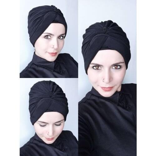 Hijab stone detail double sided bone