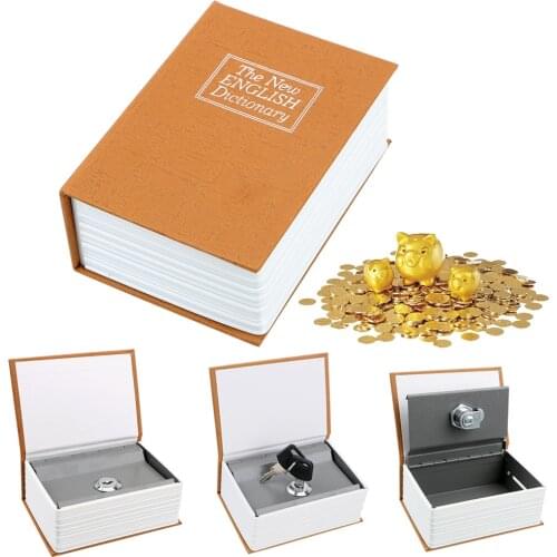 With Hidden Secret Security Safe Lock Creative Dictionary Coin Piggy Banks Book Money Saving Box Birthday Gift for Kids