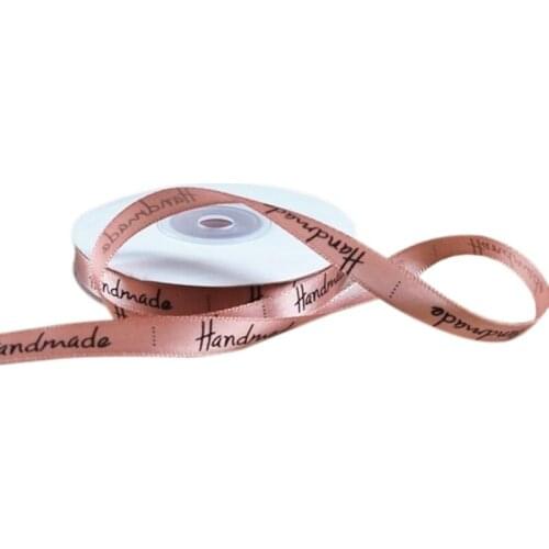 25 Yard Printed Handmade Ribbon Colored Romantic Ribbon Gift Wrap Ribbons Cake Box Ribbon(pink)