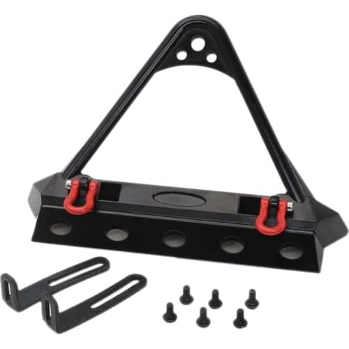 Metal Front Bumper Crawler Single Motor Winch for 1/10 RC Rock Car Axial SCX10 90046 RC Car Parts