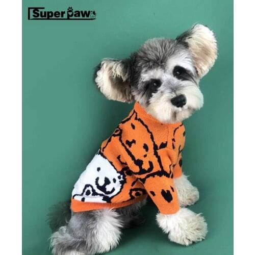 Fashion Dog Clothes Pet Puppy Sweater Hoodie French Bulldog Schnauzer Teddy Jacket Coat for Dogs Winter Warm Dropshipping YHC27