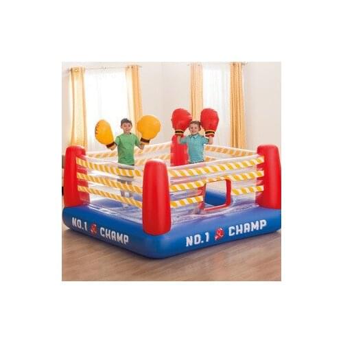 Intex 48250 Inflatable Plastic Boxing Ring Childrens Toys 226cmX226cmX110cm Trampoline Inflatable Playground Marine Ball Pool