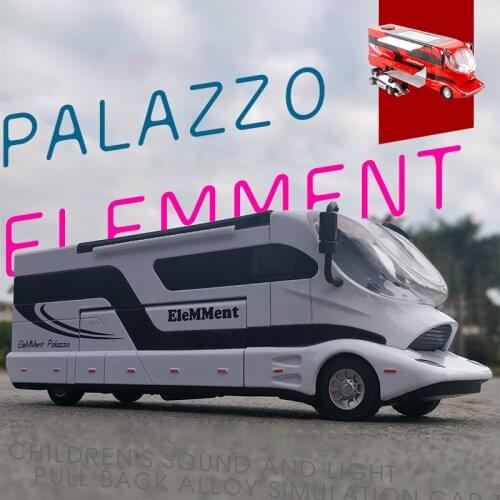 New EleMMent Palazzo luxury RV recreational vehicle RV trailer caravan alloy metal die-casting car model baby toy collection