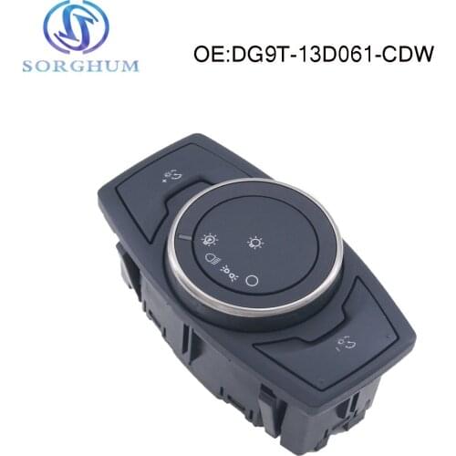 Steering Wheel Headlight Fog Light Lamp Control Switch DG9T-13D061-CDW Repair For Ford Fusion