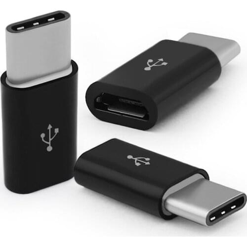 Adapter Type-c Male to Micro USB Converter Type C Connector For Xiaomi Mi 9 Oneplus 6t Huawei Mate 20 P30 Pro Converter