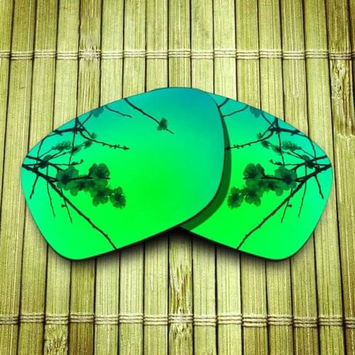 Polarized Replacement Lense For-Oakley TURBINE Sunglasses Frame True Color Mirrored Coating - Green Available