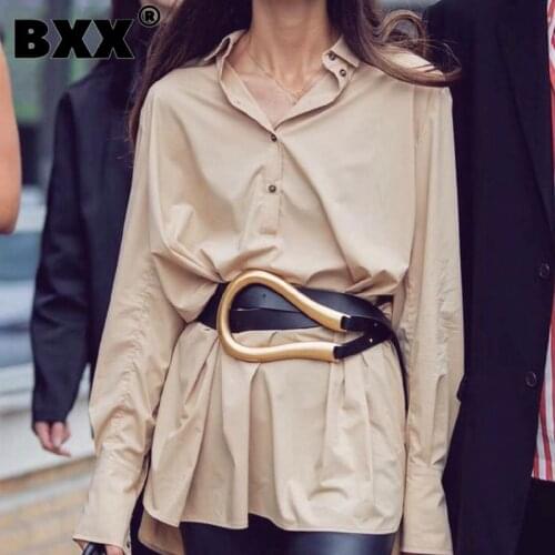 [BXX] 2021 Designer Belts Women High Quality Leather Belt For Dress Luxury Brand Fashion Waist Femme Style Waist Belt HJ717