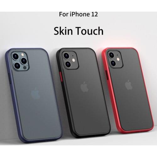 Luxury Transparent Shockproof Matte Phone Case For iPhone 11 12 Pro Max Mini X XS XR 7 8 Plus SE 2020 Hard PC Back Cover