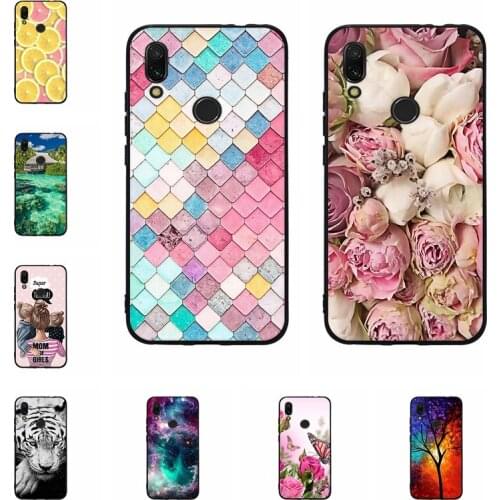 Silicone Case For Coque Xiaomi Redmi 7 Soft TPU Art Print Back Cover For Xiaomi Redmi 7 Redmi7 6.26 inch Clear bumper Phone Case