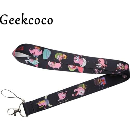 Cartoon dog diy keychains Accessory Safety Breakaway Mobile Phone USB ID Badge Holder Keys Strap Neck lanyard J0237