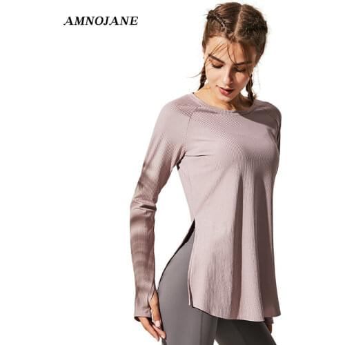 Thread Sport Top Outfit Sports Wear For Women Gym Dryfit Yoga Long Sleeve Workout Tank Tops Fitness Cropped Running Meh T Shirt