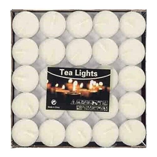25 Li White Tea Light Candle candles and scents свечи и ароматы velas y aromas