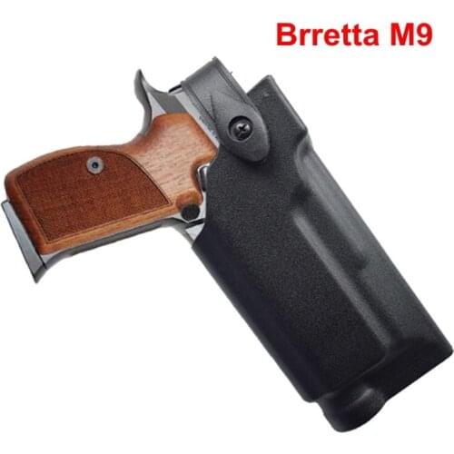 Tactical Beretta M9 92 96 Airsoft Pistol Gun Carry Belt Holster Military Hunting Gear Waist Holster With Light Gun Holster