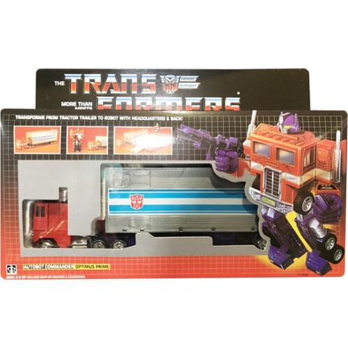 Transformation G1 Re-enacted OP Red KO Edition With carriage Metal front Action Figureals Model