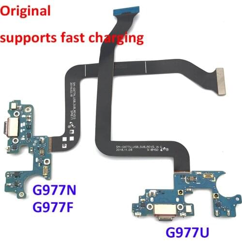 5Pcs Original For Samsung Galaxy S10 ( 5G ) G977U G977N G977F USB Charger PCB Port Connector Dock Charging Board Ribbon Cable