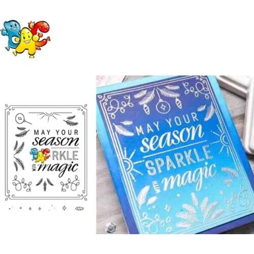 Season Transparent Clear Stamps for DIY Scrapbooking/Card Making/Kids Christmas Fun Decoration Supplies and die