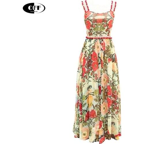 Beach chic summer Spaghetti strap maxi dresses for women vintage elegant floral tassel fashion holiday goblincore lady dress ZA