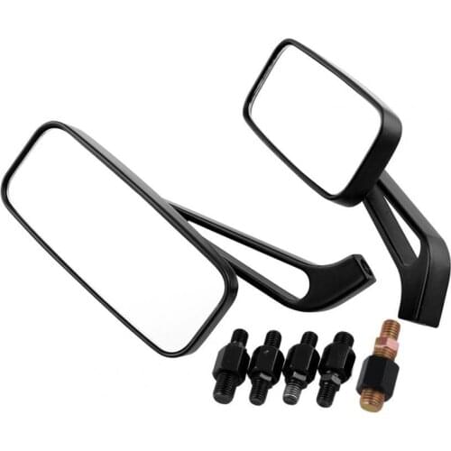 1Pair Rear View Mirrors Direct Replacement Metal Decorative Side Mirrors Cover for Motorcycle Accessories