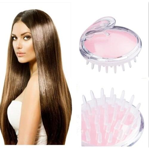 1pcs Silicone Hair Brush Shampoo Scalp Shower Body Washing Hair Shower Brush Bath Spa Slimming Massage Massager Brush Comb