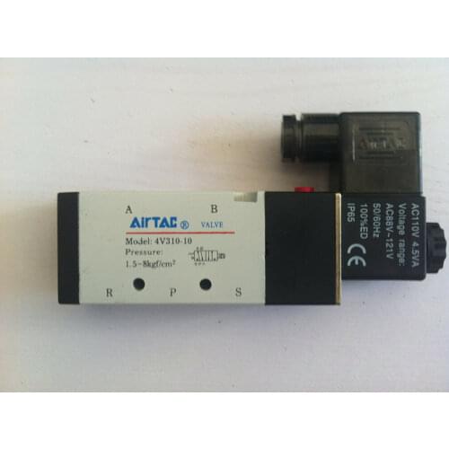 DC12V DC24V AC110V AC220V 4V310-10 5 Ports 2 Position Single Solenoid Pneumatic Air Valve 3/8" BSPT