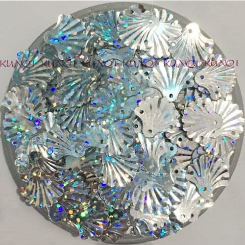 30g 900pcs/50g 1500 12mm Silver Cup Fan-Shaped Loose Sequin Paillette Crafts Sewing Women Kids Shoes,Cap,Diy Garment Accessories