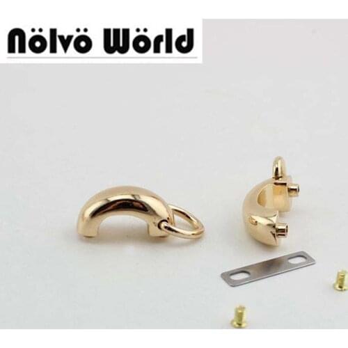 40pcs 29*11mm 14g alloy gold metal arch bridge connector hanger for bags belts strap Hardware Accessories