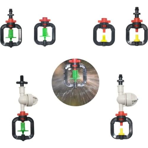 50Pc Greenhouse Hanging Anti Drip Misting Nozzle With 4/7 Barb Thread Garden Irrigation Rotating Misting System Water Mist Sprin