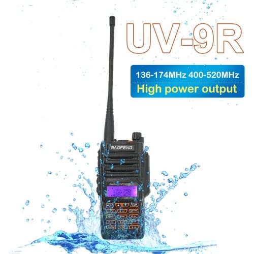 Baofeng UV-9R Waterproof Walkie Talkie 8Watts Two Way Radio Dual Band Handheld 10km long range UV9R CB Ham portable Radio