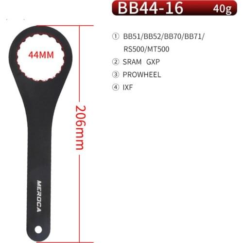 BB44/BB46 Bottom Bracket Wrench Bicycle 16 Notch Repair Spanner Aluminum Alloy MTB Road Bike Wrench Bicycle Repair Tool Kits