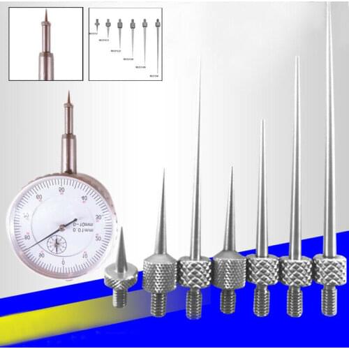 6pcs Dial Digital Test Indicator Contact Point Stem Rod Depth Gauge Measure DIY shank M2.5 High Speed Steel