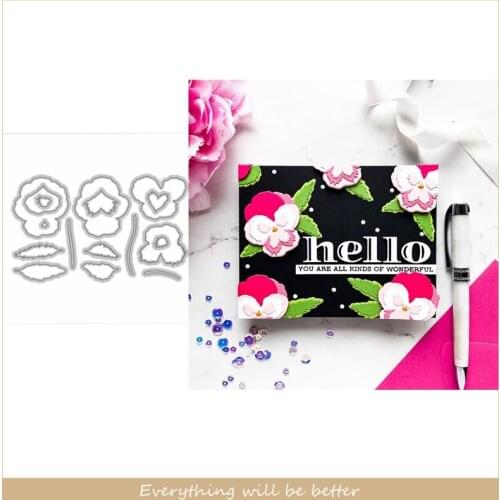 Flowers Petals Branch Die Cut Metal Cutting Dies Make Cards DIY Frame Stencils 2020 Scrapbook Handmade Embossing Paper New Dies