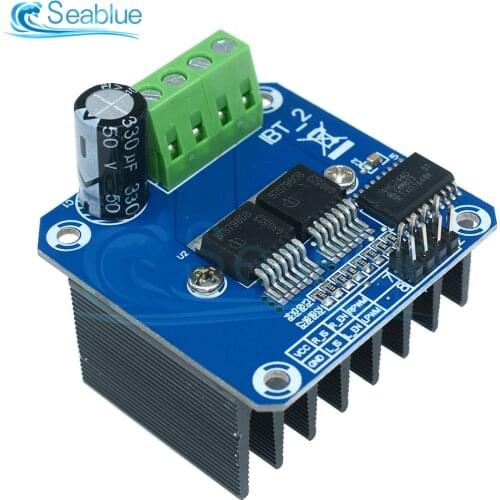 Double BTS7960 B BTS7960B 43A H-Bridge high power Motor Driver Module Board For Arduino MCU Smart Car Robot Current Diagnostic