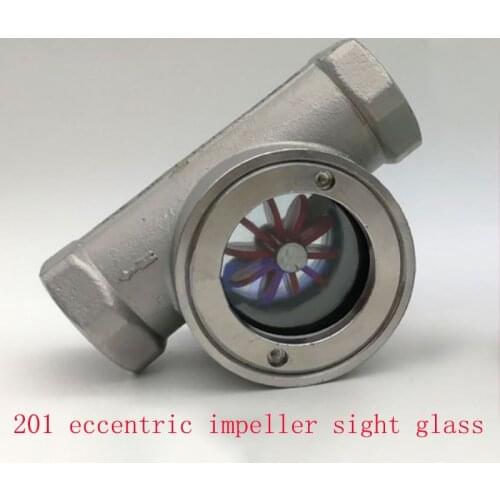 Impeller sight glass glass flow indicator water sight glass oil sight glass