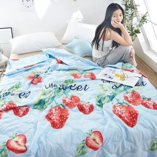 Summer cotton quilt 1 pcs with filling cotton suitable for girls princess bedroom double/ single air conditioning quilt
