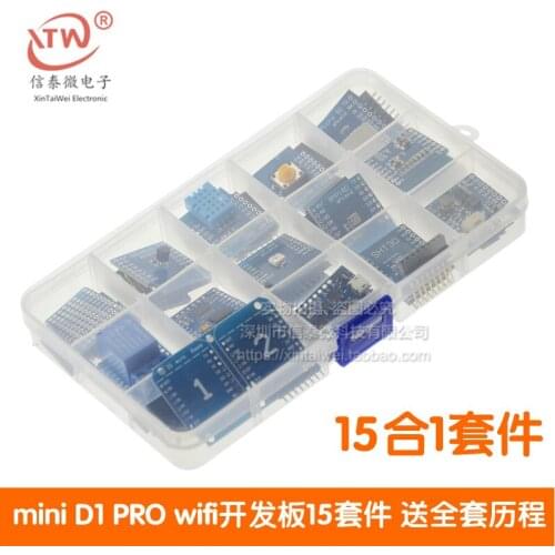 15 suits Mini D1 PRO WiFi development board 15 learning kits NodeMcu Lua, based on ESP8266