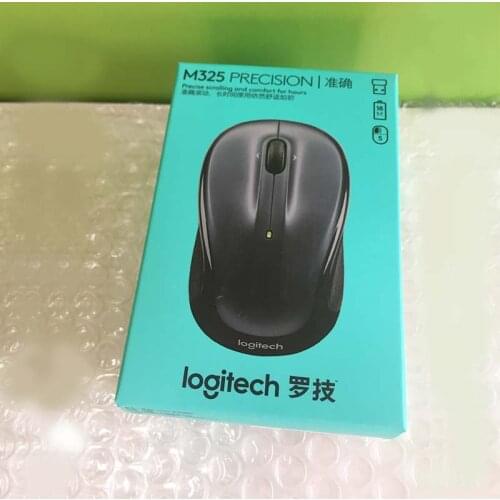 Logitech M325 Wireless Gaming Mouse with Nano Receiver 1000DPI Optical Ergonimic for Mac OS/Windows Support Agency Verification