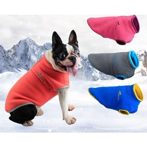 Autumn Winter Pet Dog Clothes Vest Jacket Warm Fleece Pet Puppy Clothing Dogs Coat For Small Medium Large Dogs Chihuahua Pug