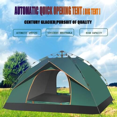 Double Layer Camping Pop UpTent Waterproof Lightweight Large Space 2 Person Easy Setup Tents For Outdoor Hiking Climbing Travel