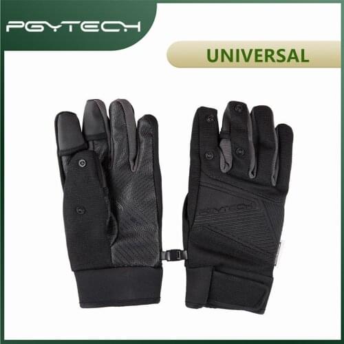 DJI PGYTECH Photography Gloves M L XL Mitten Design 3M Thinsulate Cotton Anti Slip Palm Finger Cutouts Touch Screen Compatible