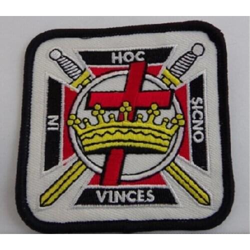 Custom Freemasonry knights templar Freemason Logo Embroidered Patch
