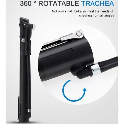 Portable Bicycle Pump MTB Road Bike Anti-Slip Floor-Mounted Pump American Presta Valve Bicycle Tire Inflator 116psi Cycling Part