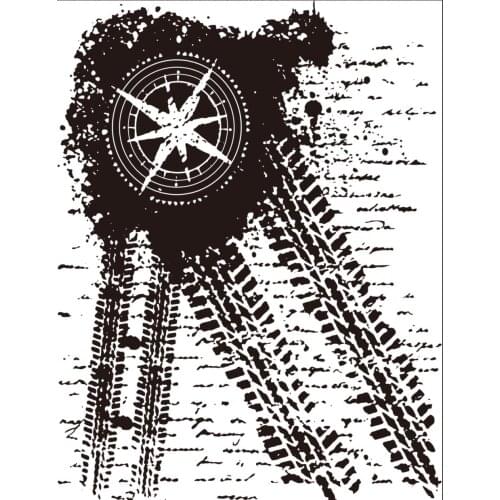 Compass Transparent Clear Silicone Stamp/Seal for DIY scrapbooking/photo album Decorative clear stamp A1060