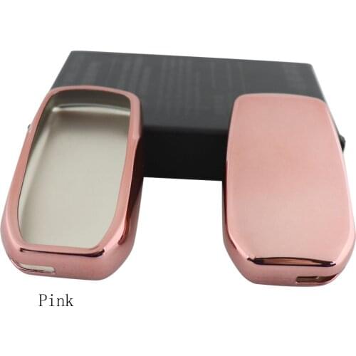Pink Protective TPU key Case Shell Cover for Toyota Prado Highlander Camry Corolla