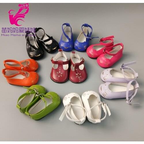 Doll Shoes 18 Inch Girl Doll Leather Shoes Reborn Baby Doll Toys Shoes Accessories